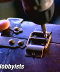 Damaged Screw And Bolt Extractor Set For Removing Stripped Screws And Stubborn Bolts used on wooden box hinge