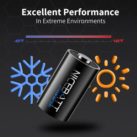 Knockout Long Lasting Cr2 3V Lithium Batteries For Nest Thermostats Golf Rangefinders Instax Cameras Non Rechargeable Leak Proof Heavy Duty Cell 1000Mah showing performance in extreme environments.