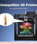 Fits AD5X 3D Printer Upgraded 0.4mm All Metal Hotend Nozzle Kit with colorful 3D print and compatible printer