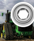 Tough As Nails Rock Solid Hex Bearing 210RRB6 one inch bore with hex design for John Deere farm tractors in field setting.