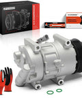 Top Rated AC Compressor With Clutch Pulley Assembly For Subaru Legacy And Outback 2013 Through 2019 2.5L H4 Engine Ice Cold. Silver unit with accessories.