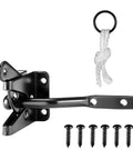 Heavy Duty Anti Sag Gate Kit With Hinges For Wooden Fences Doors And Corral Gates latch and screws