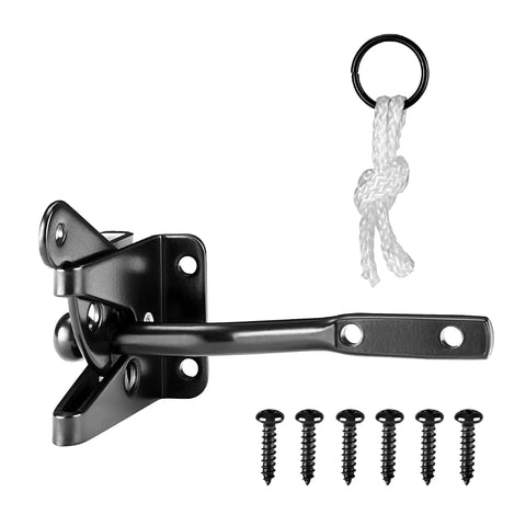 Heavy Duty Anti Sag Gate Kit With Hinges For Wooden Fences Doors And Corral Gates latch and screws