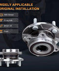 Front view of front wheel hub and bearing assembly for Scion tC 2011-2016, Toyota Mirai 2016-2019, and Toyota RAV4 2006-2018