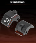 Mazda Miata Soft Top Roof Latch Lock Rebuild Kit 1990-2005 1.8L L4 Convertible Aluminum Black Anodized dimensions