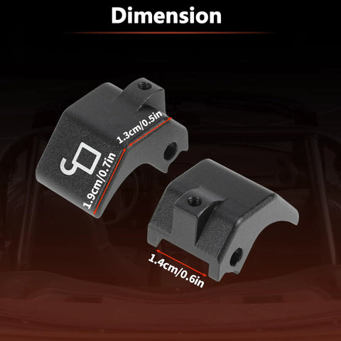 Mazda Miata Soft Top Roof Latch Lock Rebuild Kit 1990-2005 1.8L L4 Convertible Aluminum Black Anodized dimensions