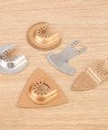 Five Piece Cemented Carbide Oscillating Saw Blades For Wood Plastic Hole Cutting Universal Fit Durable Multi Tool Blades Set