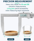 12 Inch Digital Caliper With 6 Inch Long Jaw Depth All Metal Frame Large LCD Display measuring wooden bowl