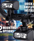 Beast Mode 1000 Lumen Front Bike Light with dual mounting options visible on handlebars