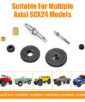 Metal RC Transmission Gear Set With Shaft And Motor Gear Upgrade For Axial SCX24 gearbox parts and compatible models