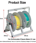 Heavy Duty Steel Wire Spool Rack And Cable Dispenser For Organized Workbench Industrial Grade Wire Organizer dimensions