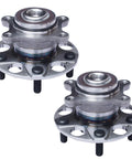 Rear Wheel Bearing And Hub Assembly For Honda Civic 2006 2011 Dx Lx Si Ex Gx And Acura CSX 2006 2011 OEM Grade 5 Lug With ABS Bolt In Replacement For A Smooth Quiet Ride. Two units shown.