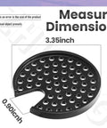 Black Drip Tray Grid Cup Mug Rest for Nespresso Vertuo Next N910 with 3.35 inch diameter and 0.90 inch height