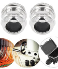Ni Plated Brass Cable Gland Cord Grip Stress Relief Kit Two Pack IP68 Waterproof Glands for Electrical Boxes
