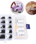 Beefy 1000Pcs Self Tapping Small Screws Assortment Kit with Carbon Steel Cross Pan Head Miniature Screws and Tweezers