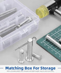 51-Piece Clevis Pins Set With 18 Sizes Flat Head Single Hole Zinc White Link Hinge Pins in divider box with tools