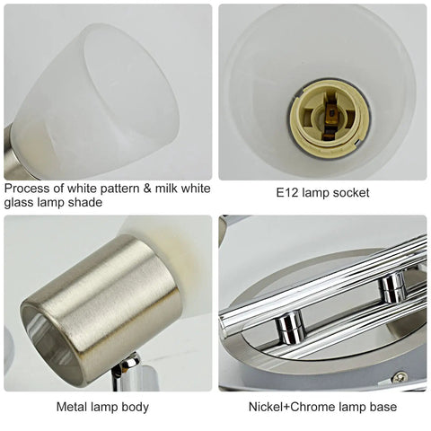Details of Dope Three Light Round Ceiling Track Lighting Fixture With Adjustable Heads For Kitchen Office Bedroom Hallway