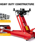 Hydraulic Transmission Floor Jack 1/2 Ton Low Profile Roll Under Lift For Auto Shop And Garage, Heavy Duty 1000 Lb Capacity Hoist