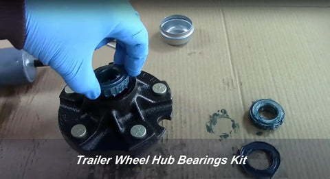 Two Pack Trailer Axle Bearings Kit With L44649 L44610 Inner And Outer Bearings Fits One And One Sixteenth Inch Trailer Axle