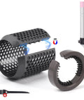 Outer Filter Cover For Airwrap Hair Styler With Filter Cleaning Brush HS01 HS05 Magnetic Filter Cage Replacement Parts displayed.