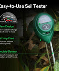 All-In-One Digital pH Meter With TDS EC Temperature, Soil Moisture And Light Tester For Home, Garden And Hydroponics in use