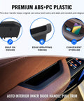 Front Left Door Handle Pull Trim For BMW X3 F25 X4 F26 2010 2017 Driver Side Armrest Cover Black ABS Replacement