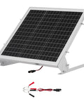 20W 12V Solar Battery Trickle Charger Maintainer With Built In MPPT Controller Mono Solar Panel with mounting kit and cables