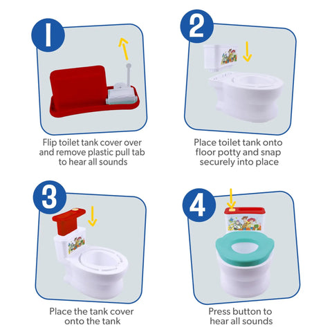 Skip The Fuss And Stress With This Convertible Toddler Potty Step Seat, Loaded With Playful Sound Effects And Sticker Charts, Flawless Floor To Toilet Converter, Parents And Littles Will Dig This Setup