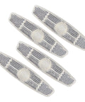 Four Pack Bike Spoke Reflectors For Night Riding Safety Bright Universal Fit Easy Install Wheel Lights For Mountain And Road Bikes 4.53 X 1.06 Inches White