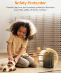 Child and dog safe around 1000W Ceramic Space Heater With Thermostat No Fuss Mini Portable Electric Heater For Home Office Desk