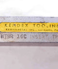 Detail of Kendex tooling label on Boss-Grade Lathe Turning Tool Holder With 1-Inch Shank And TP32 Inserts For Precise Heavy-Duty Machining NS2384CR5