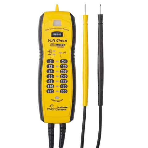 Voltage And Continuity Tester With Non Contact AC Detection 50 600V AC Range DC Polarity Indication Twin Probes