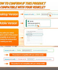 Image showing compatibility check steps for Engine Timing Chain Kit Fits 2.0L L4 Cars on desktop and mobile platforms.