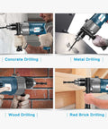 Amazon 5-piece 3/8 in masonry drill bit set with carbide bits and hex shank for concrete, brick, tile, metal, wood