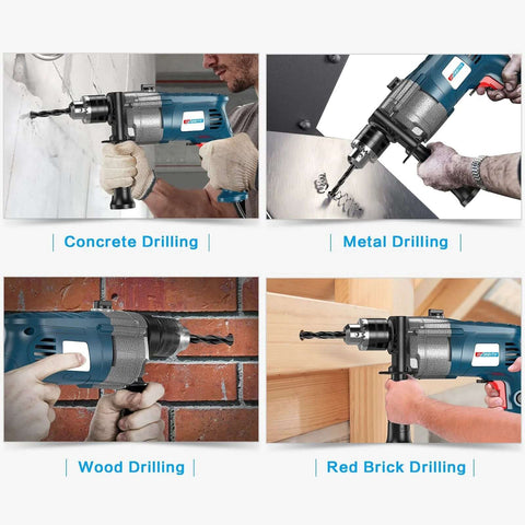 Amazon 5-piece 3/8 in masonry drill bit set with carbide bits and hex shank for concrete, brick, tile, metal, wood