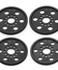 POM spur gear set for RC cars, including 48P 75T, 77T, 79T, 81T gears designed for 1/10 scale drift and touring vehicle performance.