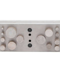 Disc Cutter Punch Set 14Pcs for Jewelry Making and Metal Gasket Punching; steel block with assorted round punches and dies.