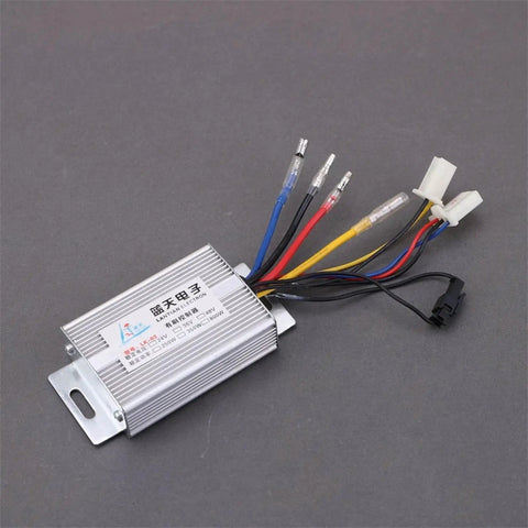 24V 250W Electric Bike Brush Motor Controller For E-Bikes And E-Scooters Ride Ready High Performance Driver with visible wires and connectors