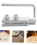 2pcs Broken Valve Screw Extractor Kit For Damaged Bolts And Stripped Screws Easy Pipe Thread Remover Tool Set To Hit The Spot And Fix Messy Pipes Fast, silver metal tool with hex key