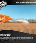 Long Range Odorless Wind Detector That Sniffs Out Subtle Breezes And Maps Direction Instantly in hand, releasing scent-free powder outdoors.