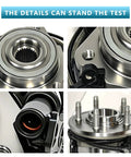 Front Wheel Hub Bearing Assembly For Ford Explorer 2006-2010, Explorer Sport Trac 2007-2010, Mercury Mountaineer 2006-2010 With 5 Lugs And ABS OE Replacement Heavy Duty Durable Front Wheel Hub in detailed view