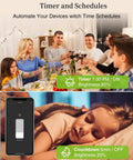 Family dinner with Smart Dimmer Switch For Alexa And Google Home No Hub Needed Neutral Wire Required 2 Pack app control display