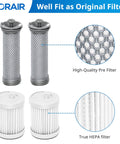 Replacement Vacuum Filter Kit For A10 A11 Hero Master S11 PWRHERO11 Cordless Vacuum Cleaners with pre and HEPA filters visible.