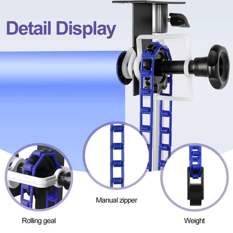 No Sweat Professional Photography Backdrop Roller Stand Featuring Secure Wall And Ceiling Mount Single Roll Background Support Kit For Quick Pro Sessions