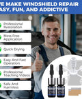 Windshield Chip Repair Kit 2 Pack With Fast Cure Resin For Bulls Eye Cracks And Star Shape Glass Fix Quick And Easy Tool