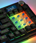 84 Piece Blue Mechanical Keyboard Switch Set With 3 Pin Clicky 50gf Actuation, Dustproof Durable Housing For LED Backlit Gaming Keyboards And 3D Printing Projects, Great Upgrade For Your Rig blue switches on RGB keyboard