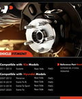 Beefed-Up Rear Wheel Bearing And Hub Assembly With ABS For Kia Sorento 2011 2015 And Hyundai Santa Fe 2007 2020 FWD close-up view