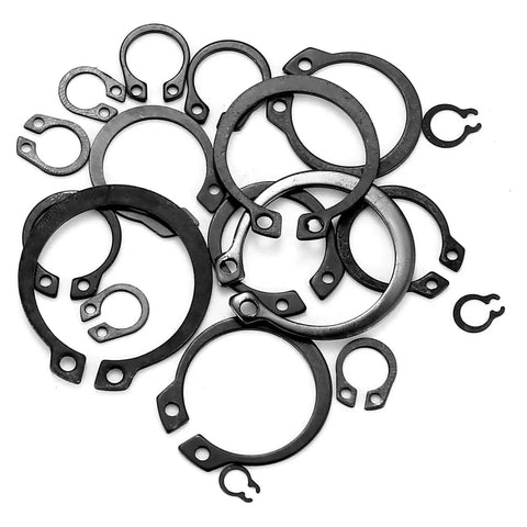 Heavy Duty Multiple Size Clip Set Ranging From 4mm To 28mm For Heavy Machinery And Car Repair Jobs That Won't Rust Steel Rings assorted clips