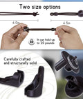 Hands holding Heavy Duty Bungee Kit With End Cap For Indoor And Outdoor Sunshades And Roller Blinds, Universal Replacement Accessories, 2 Pack Brown.