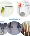 Water Leak Sensor Alarm For Basement And RV Moisture Detection, 120dB Loud Flood Alarm, Battery Operated, sensor and alarm application